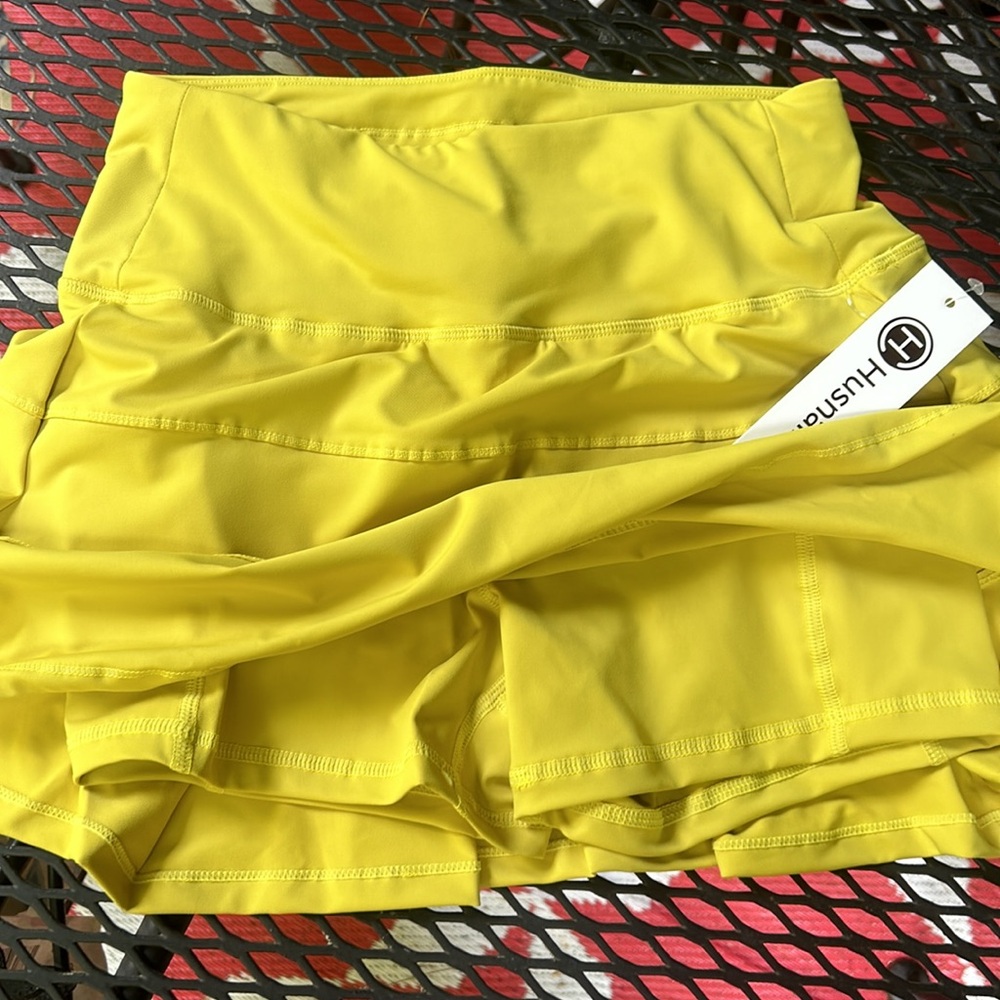 Husnainna High Waisted Pleated Tennis Skirt Pockets Athletic Golf Skorts - Picture 6 of 6